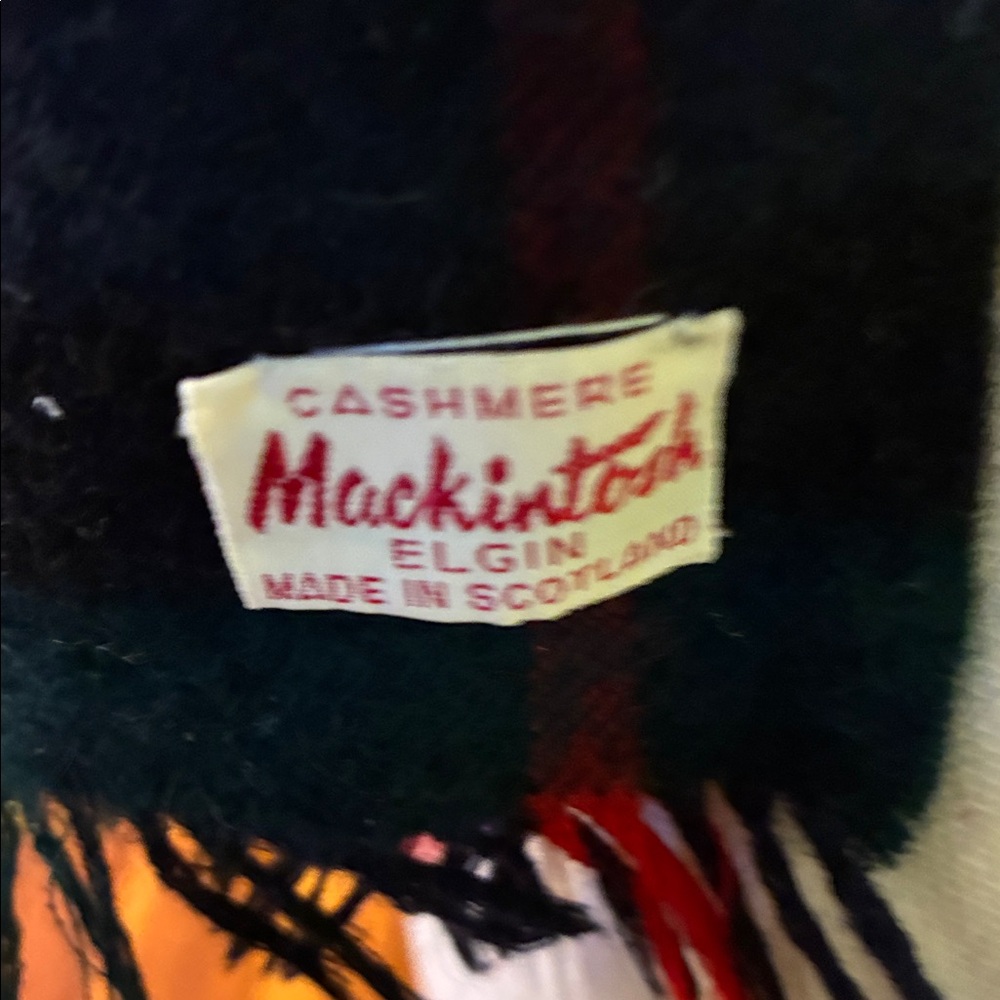 Vintage Macintosh Cashmere scarf, unisex - Picture 2 of 4